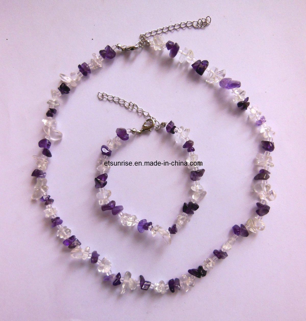 Semi Precious Stone Gemstone Crystal Jewelry Fashion Accessories Sets <Esb01362>